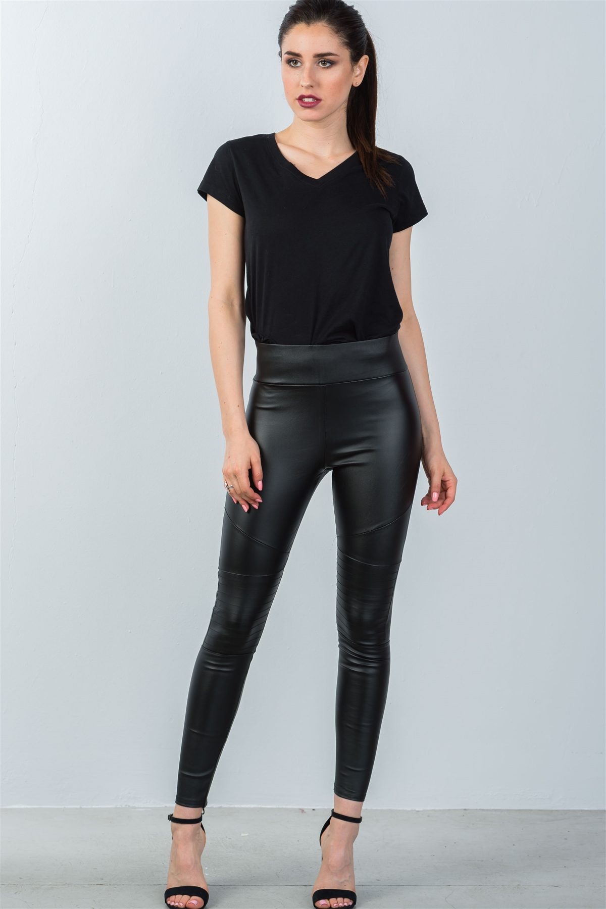 Black Leather Leggings