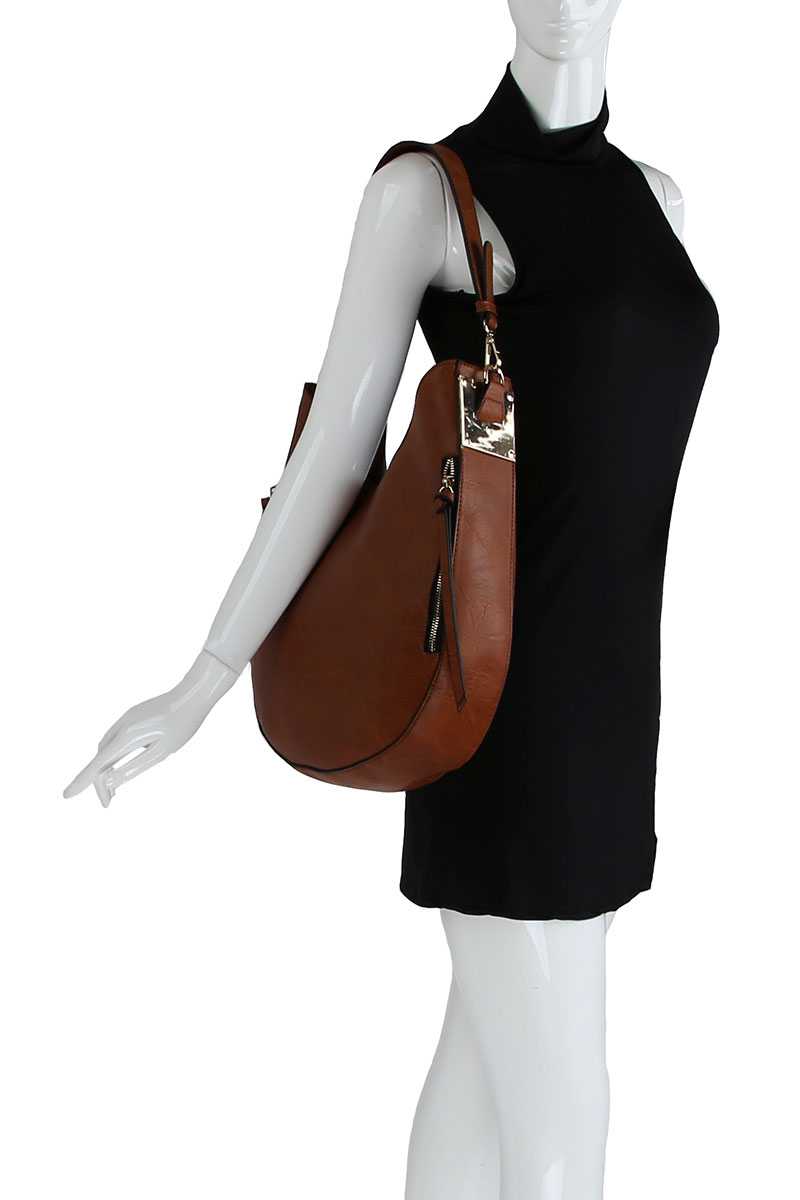 Fashion Chic Trendy Hobo Bag With Long Strap